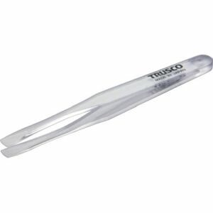 【トラスコ TRUSCO】トラスコ TPP-234-TM 透明プラスチック製ピンセット 120mm 先丸平型 TRUSCO