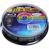 【ハイディスク HI DISC】ハイディスク HDBD-RDL6X10SP BD-R DL 50GB 10枚 6倍速 ブルーレイディスク 磁気研究所