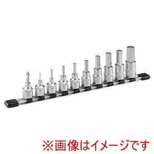 【トネ TONE】トネ HH410 ヘキサゴンソケットセット ホルダー付 10pcs TONE