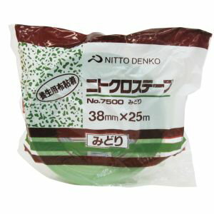 【ニトムズ Nitto】ニトムズ M-216IG 養生用布粘着テープ 7500 緑 38mm×25m
