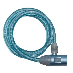 【ジェイ＆シー J&C】ワイヤー錠 10mm×900mm ブルー JC-020WDX