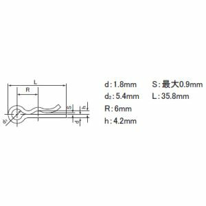 【エヌティービー NTB】NTB SCP-R12 スナップピン 12mm用 スチール 20本入 エヌティービー