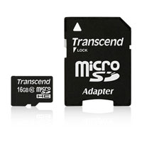 【トランセンド Transcend】トランセンド マイクロSDHC 16GB TS16GUSDHC10 Class10 アダプタ付 microsdカード