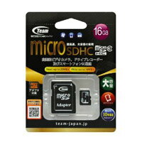 【Team】microSDHC 16GB TG016G0MC28A Class10