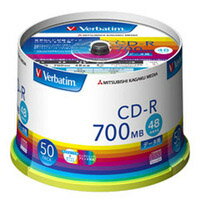 【Verbatim】SR80FP50V1 CD-R CDR 700MB 48倍速 50枚組