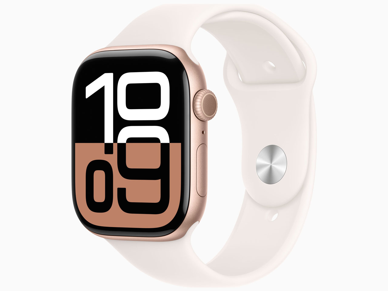 Apple Watch Series 10 GPSモデル 46mm MWWT3J/A [ローズゴールド・ライトブラッシュスポーツバンド S/M]/Apple