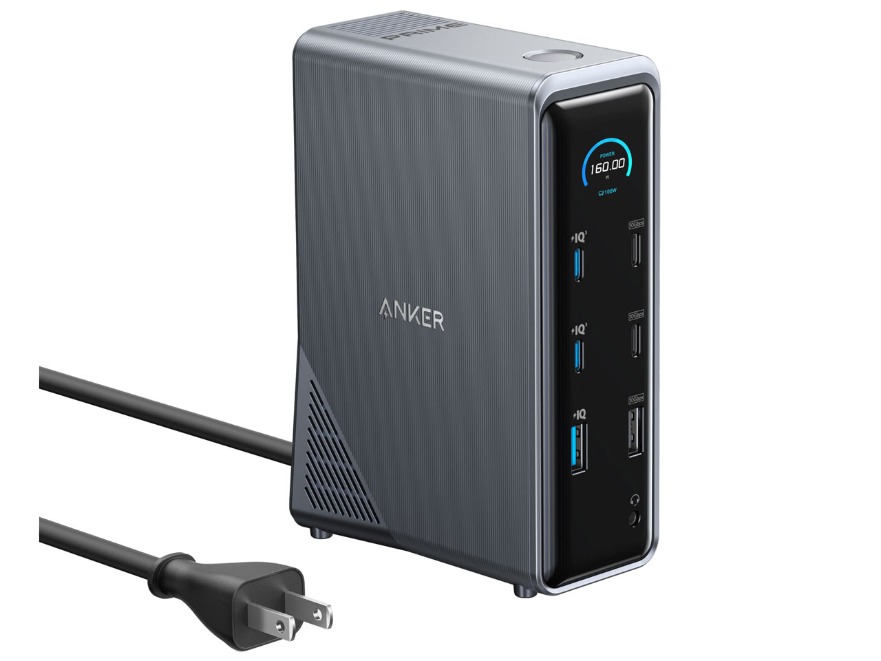 Prime ドッキングステーション (14-in-1 Dual Display 160W) A83B65A1 [グレー]/ANKER