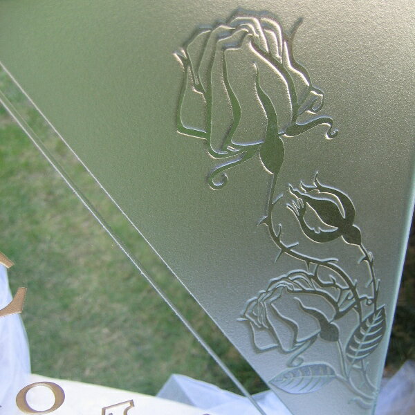 ウェルカムボード　ブライダル　クリアガラス【職人手作りガラス】 手塗り着色　ウェルカムボード ガラス おしゃれ　オリジナル　ウェルカムボード