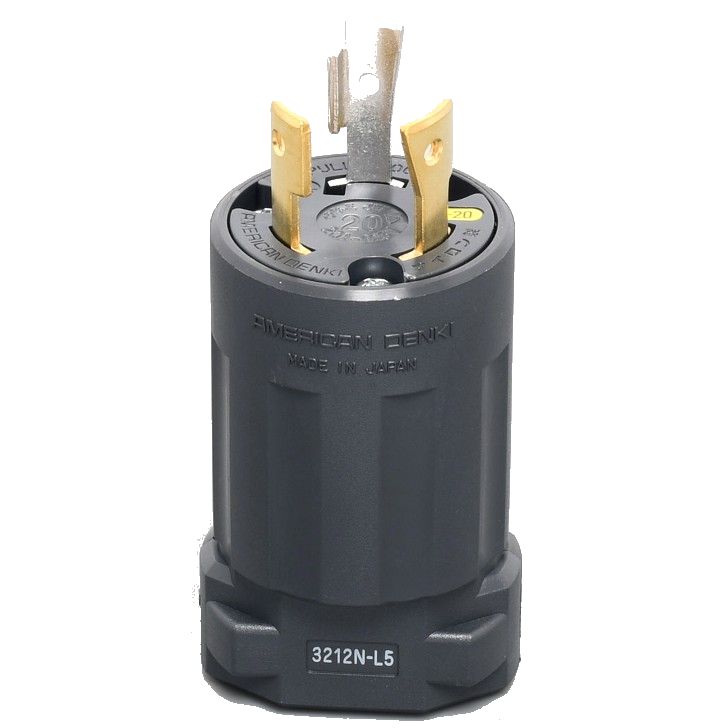 NEMA L5-20 アメリカン電機 3212N-L5 接地形2P 20A 125V ナイロンプラグ