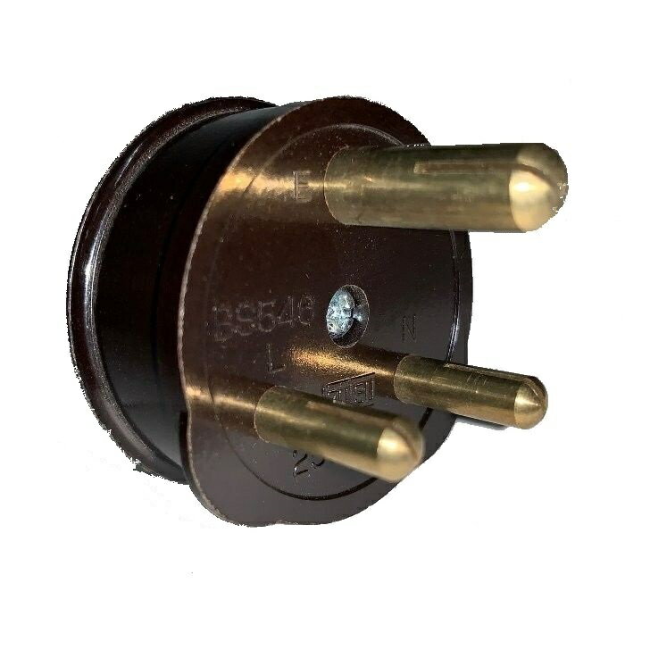 BSタイプ 丸型3P カテゴリーK コード取付プラグ 512 BS546規格取得品 定格 250V5A