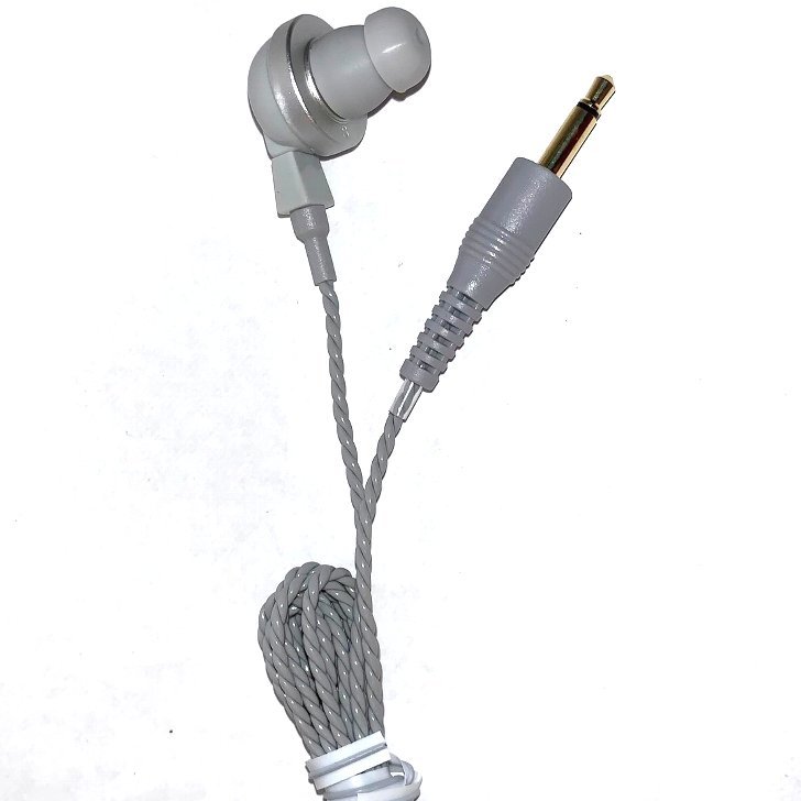 灰色 PR-17 1KΩ【1m】3.5Φ ストレートプラグコード付き Pチャンイヤホン