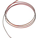 SP 0.18SQ 赤黒【1m 切断販売】平行ビニル線 電子機器配線材に 細口の赤黒線 LED配線などに便利