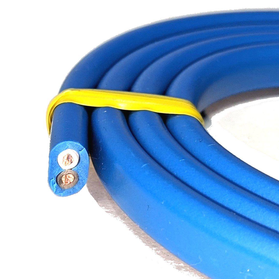 青い VVF 2ミリ2心【1m 切断販売】第1種 第2種 電気工事士 技能試験用 電線　600V...