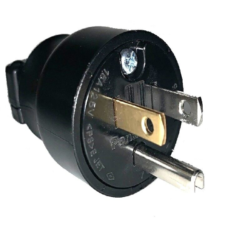 【10個1組価格】黒い 接地2P 15A タフキャップ ブラック Panasonic WF5015B 圧着端子不要