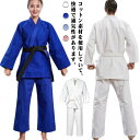 細身 道着 3号 女子 全4色!柔道着 青 授業 2号 全4色!柔道着 男子 コットン 綿 高校生 4号 ブルー キッズ ジュニア 大人 上下セット 3点セット...