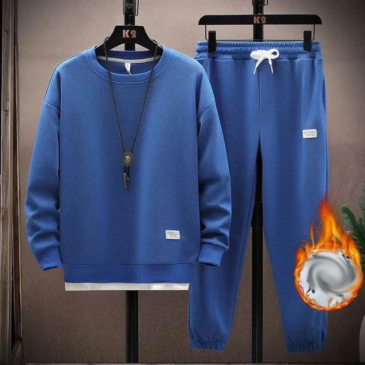 ルームウエア 裏起毛 ロングパンツ 裏起毛 セットアップ 重ね着風 秋 長袖パーカー トレーナー 長ズボン 運動着 メンズ 部屋着 上下セット 冬服 2点セット 冬 カジュアル スポーツウエア ゆったり 大きいサイズ 30代 40代 50代 送料無料