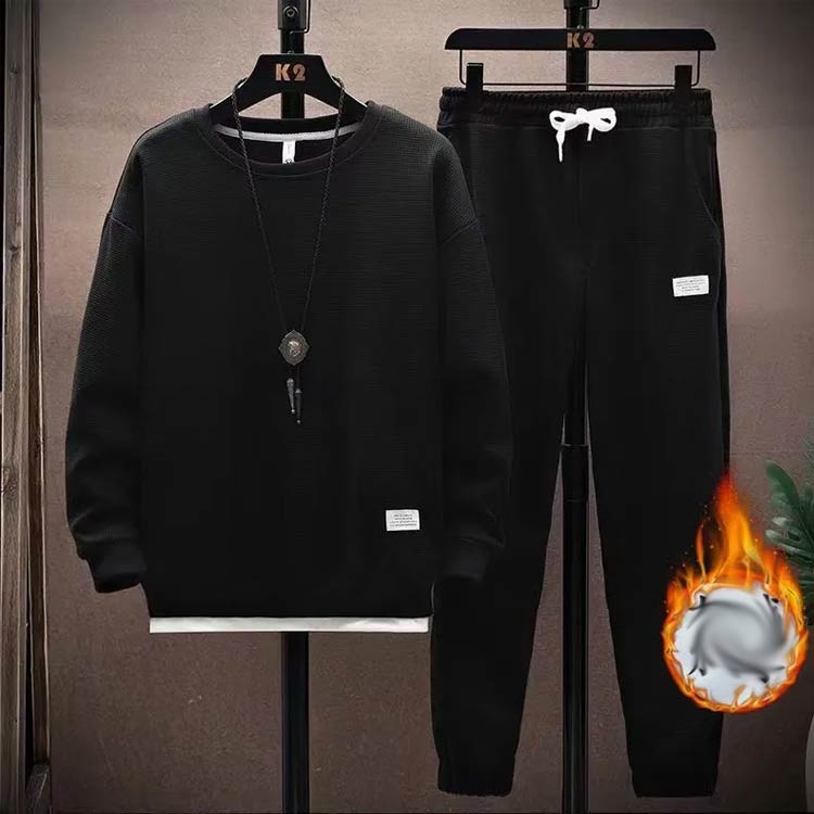 ルームウエア 裏起毛 ロングパンツ 裏起毛 セットアップ 重ね着風 秋 長袖パーカー トレーナー 長ズボン 運動着 メンズ 部屋着 上下セット 冬服 2点セット 冬 カジュアル スポーツウエア ゆったり 大きいサイズ 30代 40代 50代 送料無料