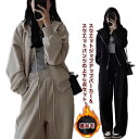 フード付きパーカー セットアップ 長袖 冬 大きいサイズ 2点セット ジャージ 秋 スウエットパンツ トップス スウエット 上下セット 裏起毛 スエット レディース 部屋着 厚手 あったか 保温 防寒 ゆったり 裏起毛 着痩せ 無地 シンプル 外出 カジュアル