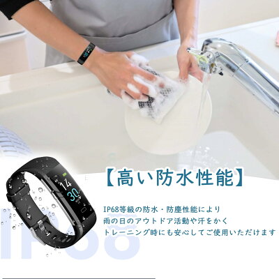 【MAX50%OFFクーポン配布中】スマートウォッチ 通話機能付き IP68防水 100種運動モード対応 メンズ レディース iPhone/Android対応 着信通知 心拍数 血中酸素 睡眠モニター USB充電式 0.96インチ液晶 Bluetooth5.2 - Image 3