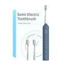 【クーポン配布中】電動歯ブラシ 音波式 電動はぶらし 充電式 初心者向け 2本替えブラシ IPX7防水 やわらかめ ホワイトニング 歯間 歯石 除去 オーラルケ...