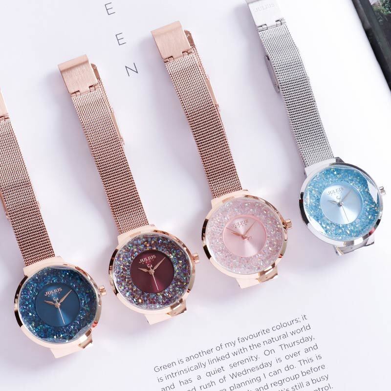 Julius AF-1111 Reflect レディース腕時計 復刻モデル クラッシュラメ きらめきダ...