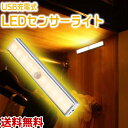 USB充電式 LEDセンサーライト 室内 人感センサー (暖色 電球色) 夜間ライト マグネット付き 10-LED 省エネ 超寿命 ナイトライト/ワードローブライト/玄関/階段ライト/寝室/赤ちゃん室/押し入れ/廊下/作業間/地下室/屋根/車庫などに専用(3)