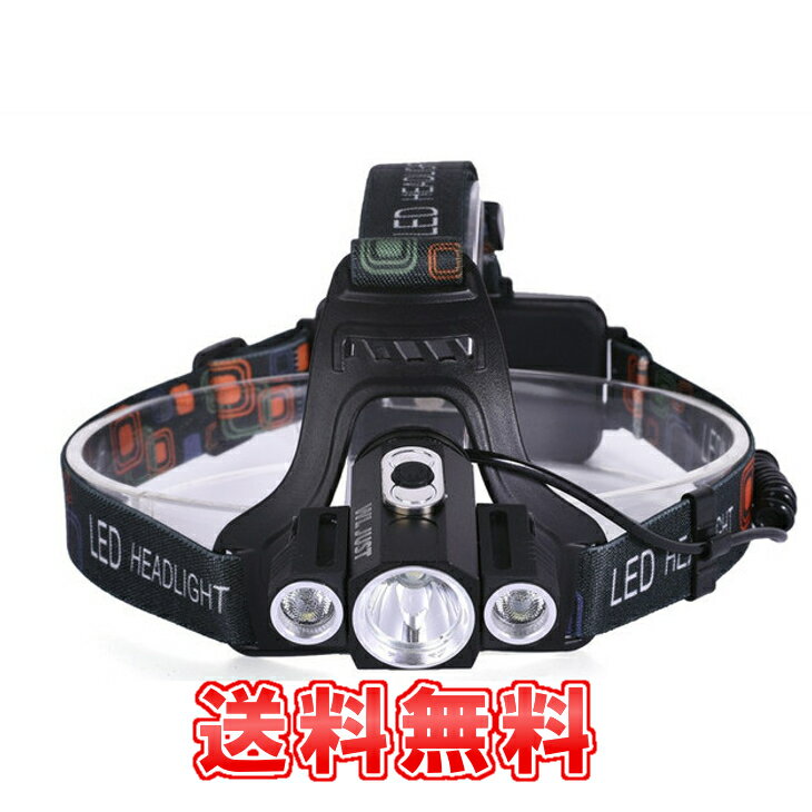 オリジナル3灯 3x CREE XM- T6 LED 超高輝度LEDヘッドライト【超強力5000 LM+充電式+IP65級生活防水+4モード点灯】 3灯角度調節可能 アウトドアに最適通販格安セール情報 楽天 通販