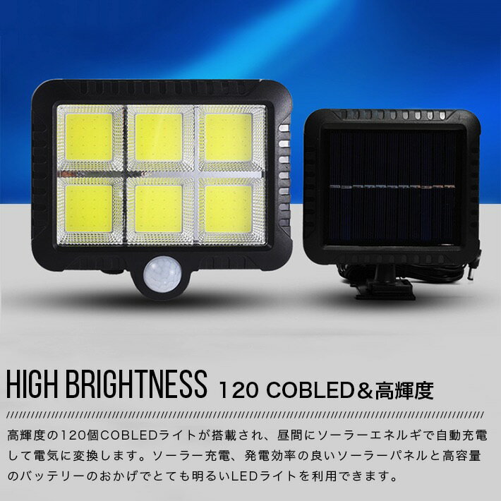 ����� �����顼�饤�ȥ��󥵡��饤�� ���� 120 COB LED �⵱�ٿʹ����󥵡� 200�롼������۸������Ÿ�����IP66�ɿ��ɿо����� �ʹ����� ��ּ�ư���� ����Ĵ���ǽ �����ǥ� �ɳݤ� ���� ���ؼ���ʤ��б�