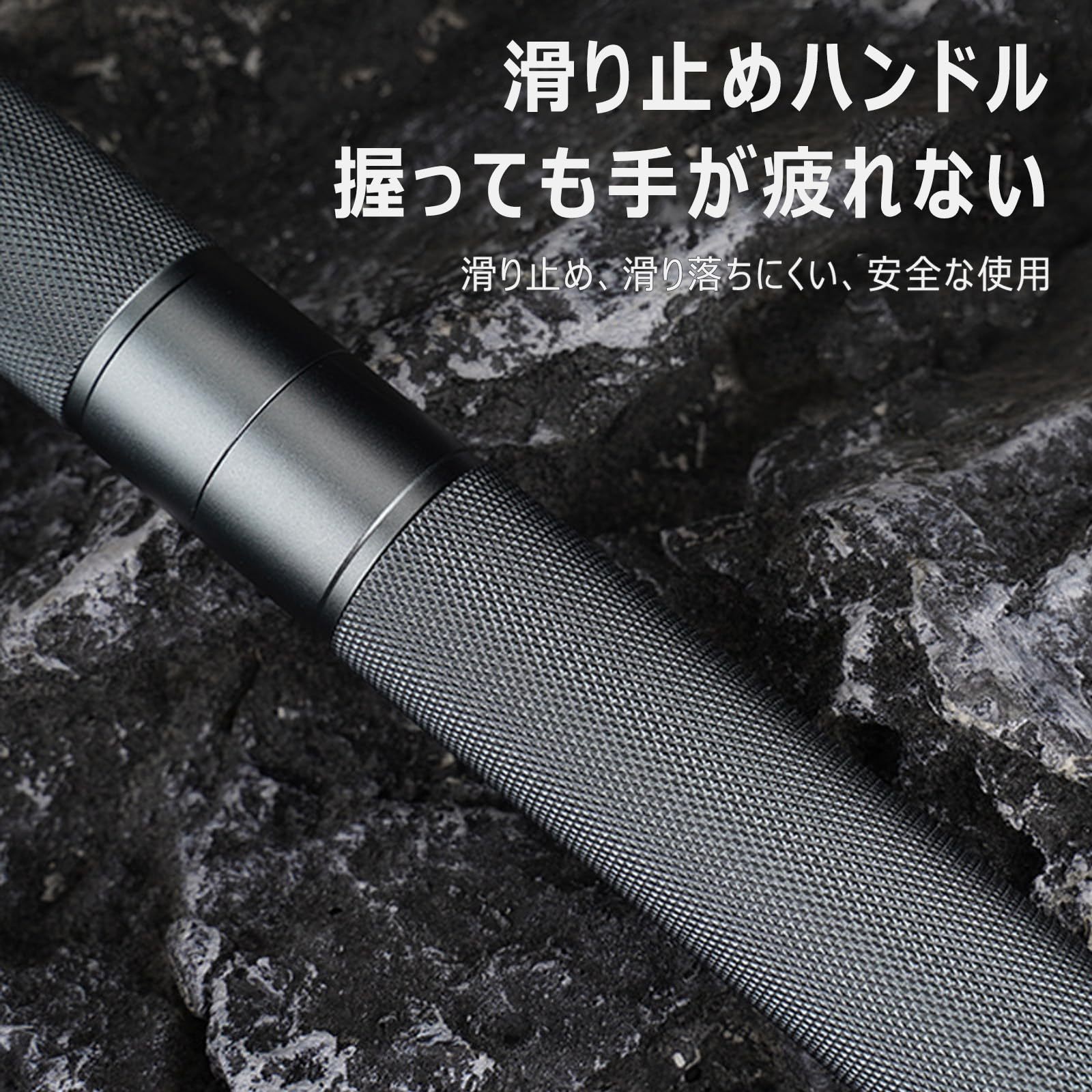 護身杖 ポータブル 折りたたみ 軽量アルミ合金製 ウォーキングスティック 多機能防...