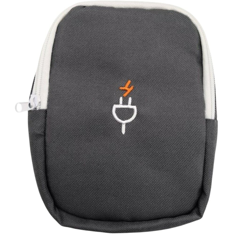 ガジェットポーチ モバイルアクセサリー収納 ケース トラベルポーチ イヤホンケース 充電器 バッテリー スマホ ケーブル コード収納 小物入れ 刺繍入り ファスナー 通勤 出張 持ち運び akimisyoji-10017941 アキミ商事 サンプル画像3