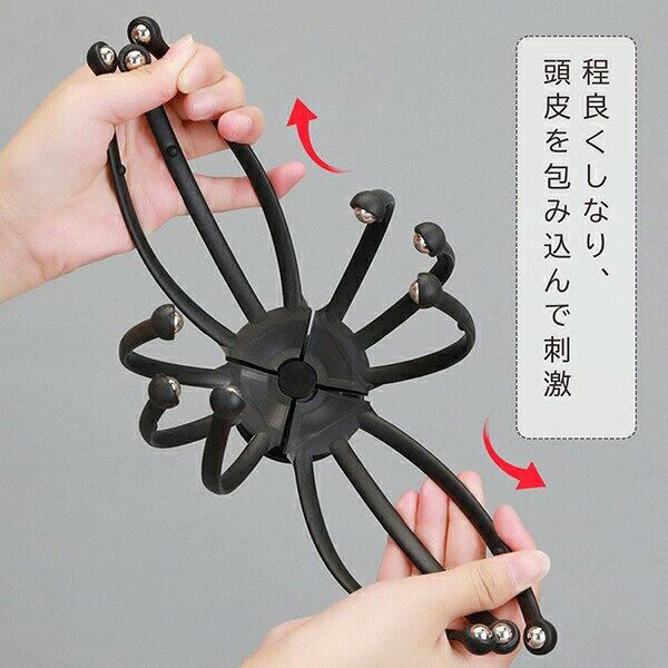 頭皮ケア マッサージャー 磁気ボール 血流改善 たるみ防止 リフレッシュ もみほぐ...