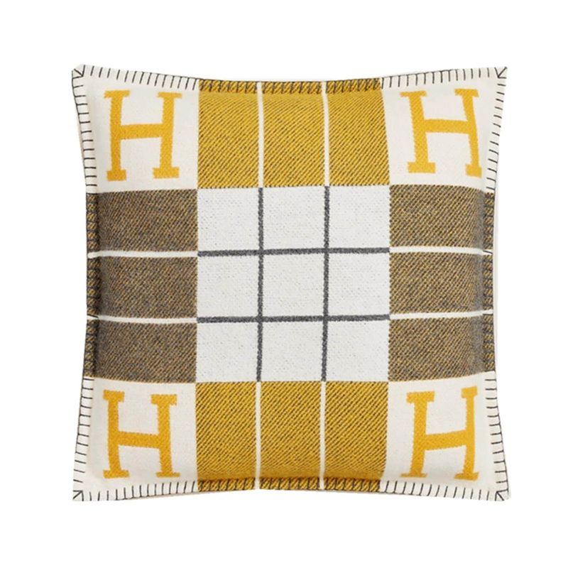 英字柄 クッションカバー 45×45cm ショートウール 手触り良く 柔らかい チェック ...