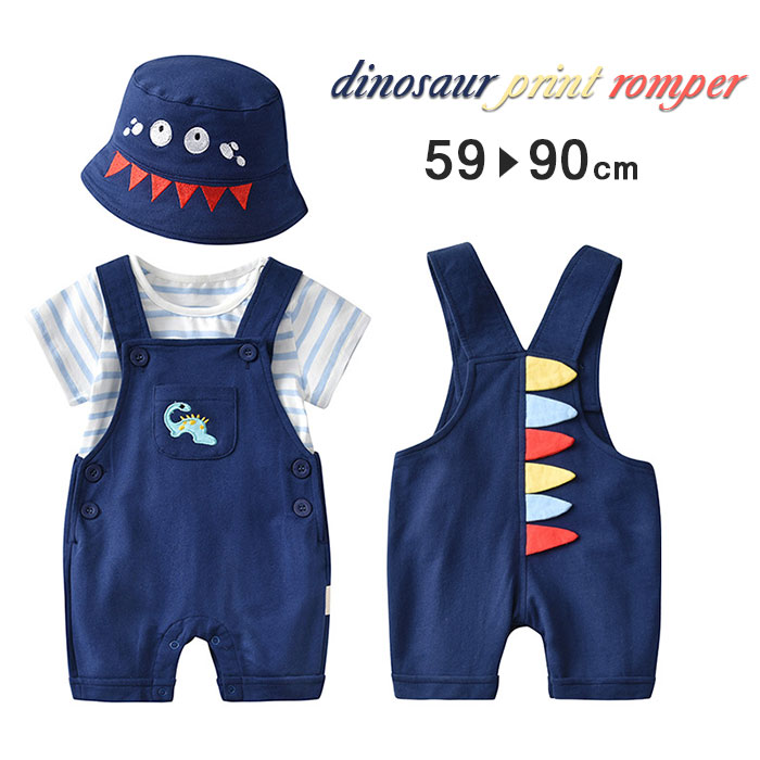 新定番かわいいオーバーオールが登場しました。素材は子供でもアクティブに着やすいように、オールシーズン着用頂けます。お手頃価格ながらも、オリジナルボタン、可愛い恐竜設計など、大人顔負けの本格仕様♪ストラップはボタンで簡単に脱着でき、長さの調節も可能です。ベーシックで大人気の定番アイテムだから、オシャレに可愛く穿けちゃいます♪新米ママにも嬉しいお着替え簡単な側面開口で、出産お祝いやお誕生日プレゼントにもぴったり!◆素材構成・綿◆サイズ・59/66/73/80/85/90cm◆カラー・ダークブルー◆注意事項◆◆商品の撮影には最大限注意を払っておりますが、閲覧時のモニター環境によりましては実際の商品と若干違うお色味に映ることもございます。◆測定方法により、具体的なデータには1〜3 cmの微量偏差がある可能性があります。サイズ単位:cm◆商品生地、色合い、装飾部品の色やデザインなど、生産時期によって、差異が生じます。そのため、同じ商品を複数点ご購入の場合、場合によって色、コサージュのデザイン等差異がでる場合がございます。ご了承ください。ロンパース カバーオール ベビーウェア ベビー ベビー服 ファッション カバーオール ロンパース 特集 59cm 66cm 73cm 80cm 85cm 90cm