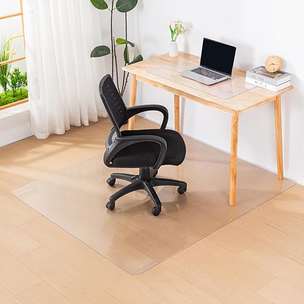 チェアマット エンボス加工 透明 椅子マット 厚さ1.5mm ゲーミングチェ 床保護マット 120*140cm [2]