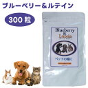 【スーパーセール限定クーポンで3%OFF対象】日本ビーエフ ブルーベリー&ルテイン 300粒 ペットフード 餌 サプリ サプリメント アイケア アントシアニン