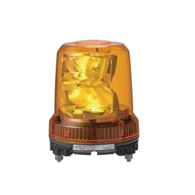 パトライト 強耐振大型パワーLED回転灯 RLR-M2-P-Y 黄 【送料無料】【KK9N0D18P】