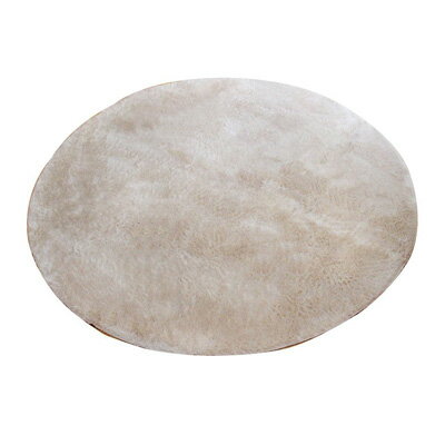 ラグ カーペット 2畳 無地 シャギー調 円形 『ラルジュ』 アイボリー 約185cm丸（ホットカーペット対応） イケヒコ 3959169 【送料無料..