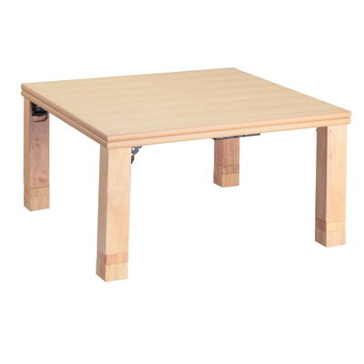 高さ4段階調節 折れ脚こたつ フラットローリエ 80×80cm こたつ フラットヒーター 正方形 日本製 継ぎ足..