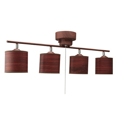 乐天商城 - 【最大2500円OFFクーポン配布中!5月29日10時まで】イシグロ 4灯シーリングライト　木調ブラウン（電球無し） 20059【送料無料】【KK9N0D18P】