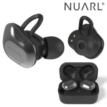 【即納】【ポイント最大43倍!〜11/10(土)23:59迄】NUARL 完全ワイヤレスイヤホン NT01-BS ブラックシルバー HDSS採用 ヌアール Bluetooth5対応 耐水 イヤフォン トゥルーワイヤレスイヤホン【送料無料】【KK9N0D18P】