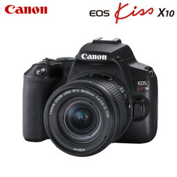 canon キヤノン デジタル一眼レフカメラ EOS Kiss X10 EF-S18-55 IS STM レンズキット EOSKISSX10LK-BK ブラック CANON【送料無料】【KK9N0D18P】