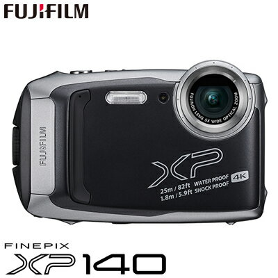 【即納】富士フイルム タフネスカメラ FinePix XP140 防水 耐衝撃 防塵 耐寒 4K動画 デジタルカメラ XPシリーズ FX-XP140DS ダークシルバー【送料無料】【KK9N0D18P】