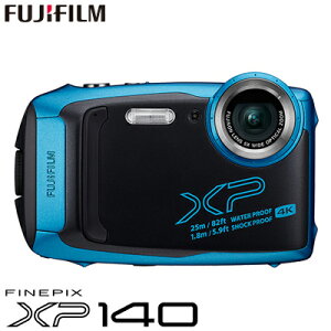 【即納】富士フイルム タフネスカメラ FinePix XP140 防水 耐衝撃 防塵 耐寒 4K動画 デジタルカメラ XPシリーズ FX-XP140SB スカイブルー【送料無料】【KK9N0D18P】