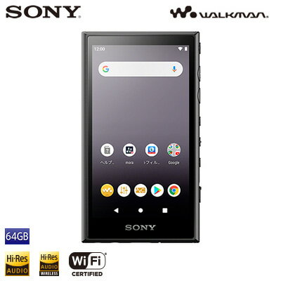 ソニー ウォークマン Aシリーズ NW-A100シリーズ 64GB NW-A107-B ブラック SONY WALKMAN【送料無料】【KK9N0D18P】