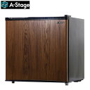 A-Stage 45L 1ドア 冷蔵庫 左右ドア付け替え可能 直冷式 木目調 BR-45DW ダークウッド【送料無料】【KK9N0D18P】