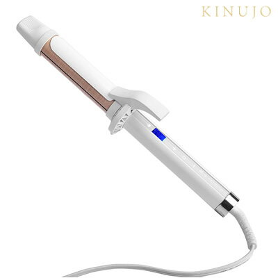 正規販売店 KINUJO カールヘアアイロン 28mm シルクプレート KC028 パールホワイト 絹女【送料無料】【KK9N0D18P】