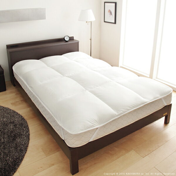 リッチホワイト寝具シリーズ ベッドパッドプラス セミダブルサイズ 90400024 マストバイ【送料無料】【..