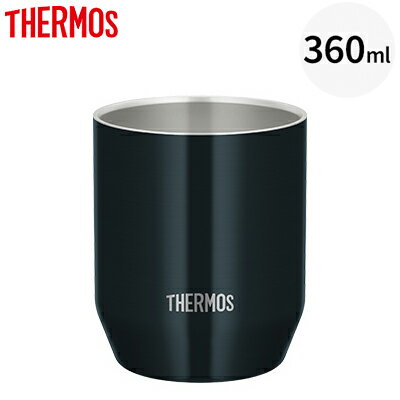 サーモス 360ml 真空断熱 カップ ステンレス製 魔法びん構造 JDH-360C-BK ブラック【送料無料】【KK9N0..