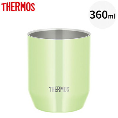 サーモス 360ml 真空断熱 カップ ステンレス製 魔法びん構造 JDH-360C-LTG ライトグリーン【送料無料】..