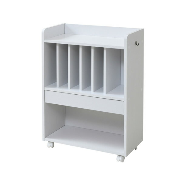 JKプラン ランドセルラック 多機能 幅60 幅62 奥行29.5 高さ85 FRM-0124-WH ホワイト【送料無料】【KK9N0D18P】